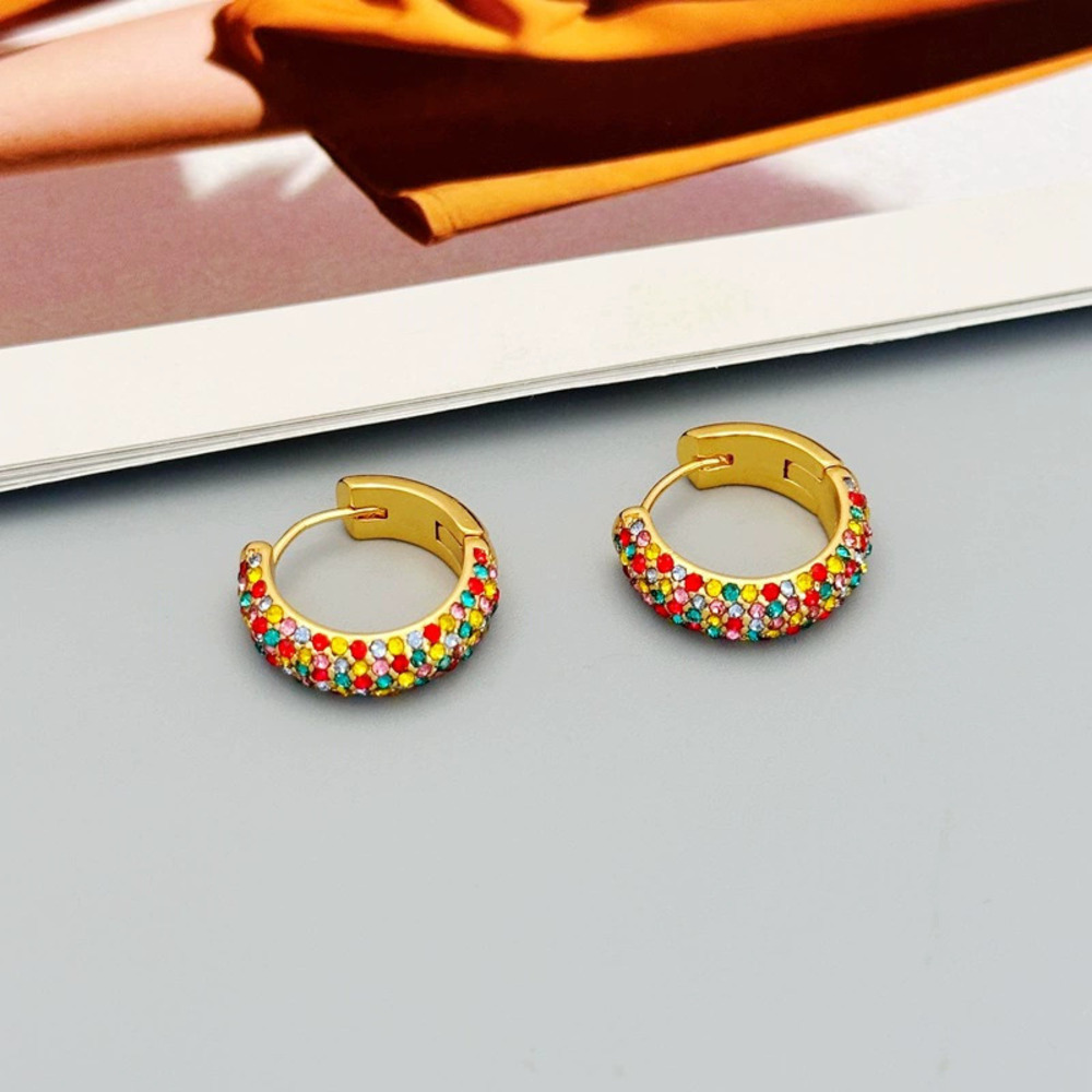 Kendra Scott Colorful Zircon Ear Cuff Hoop Earrings